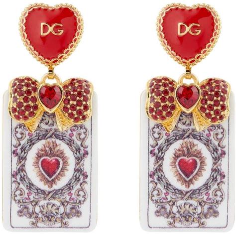 dolce gabbana earings|dolce and gabbana heart.